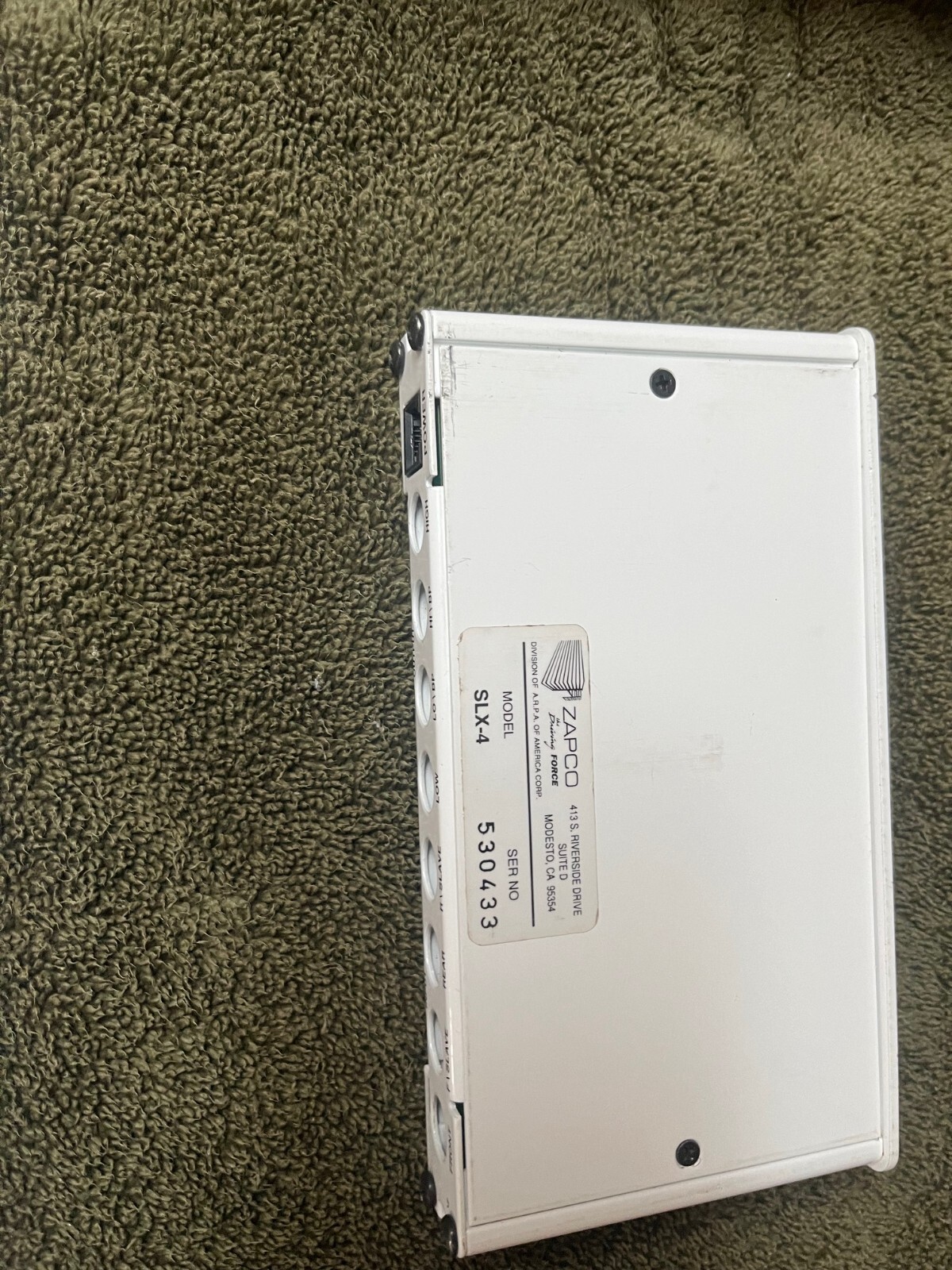 Zapco SLX-4 With Certfied Test Results