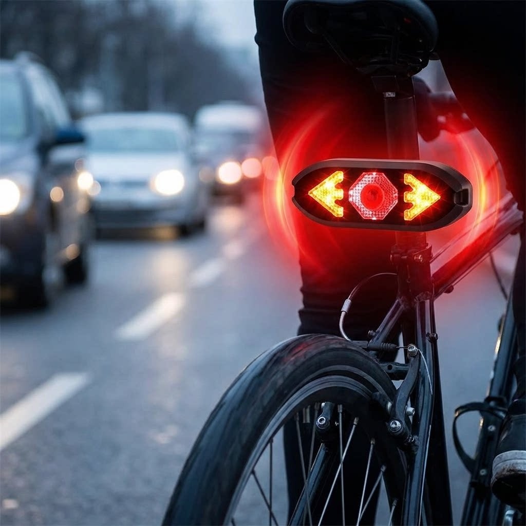Smart Bicycle Taillight with Remote Control USB Rechargeable IPX4 Rating