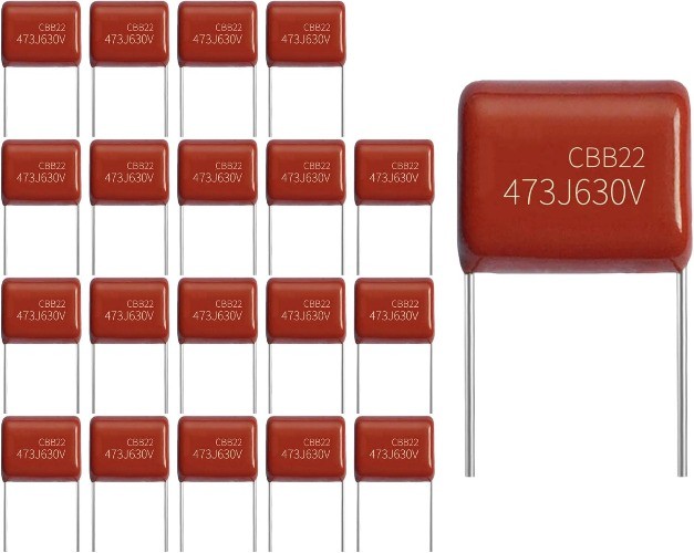 Premium Quality 630V 473J Metallized Polypropylene Film Capacitor 20 Pack CBB21