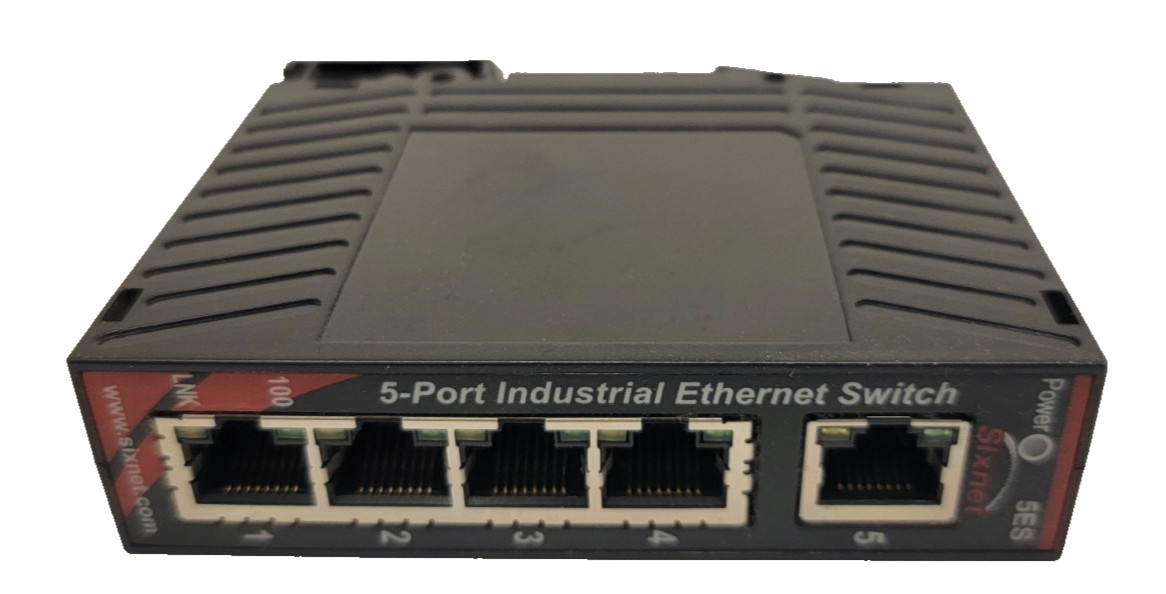 Sixnet SL-5ES-1 Telecom Switcher, Unmanaged Ethernet Switch, 5 ports