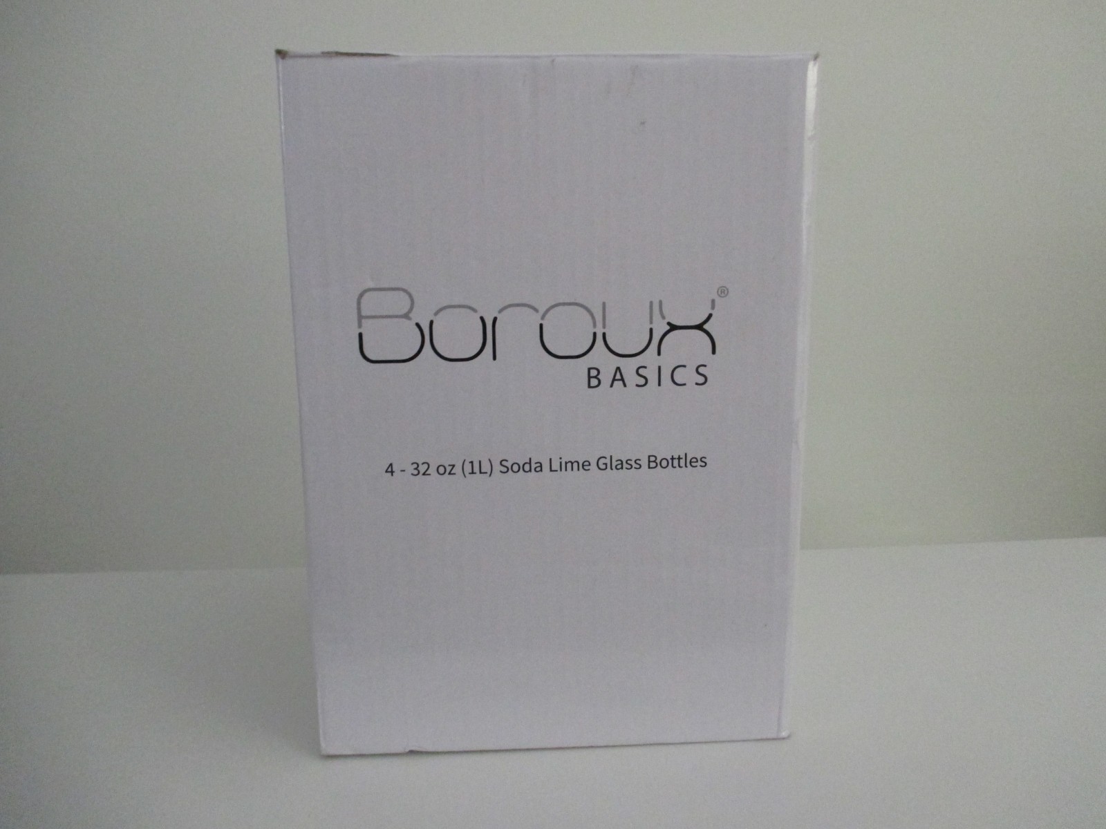 4 Boroux Original Bottle Glass Water Bottles made with Real Borosilicate 32 oz