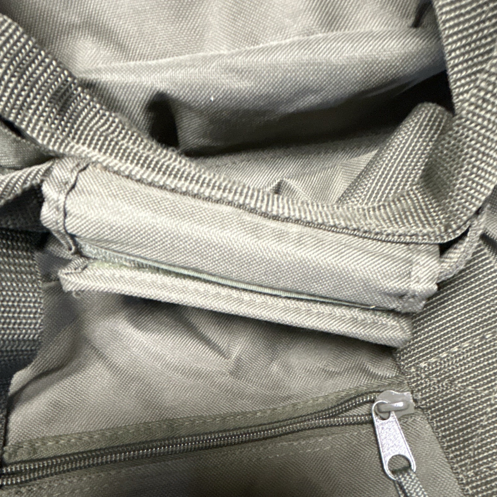 Train Green Nylon Duffle Bag, Solid, Adjustable Shoulder Strap, 18" & Under
