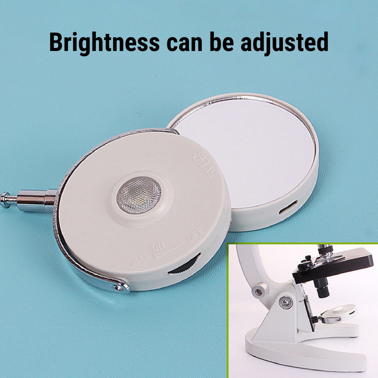 1 LED Microscope Light Bright Dimmable For Education Research