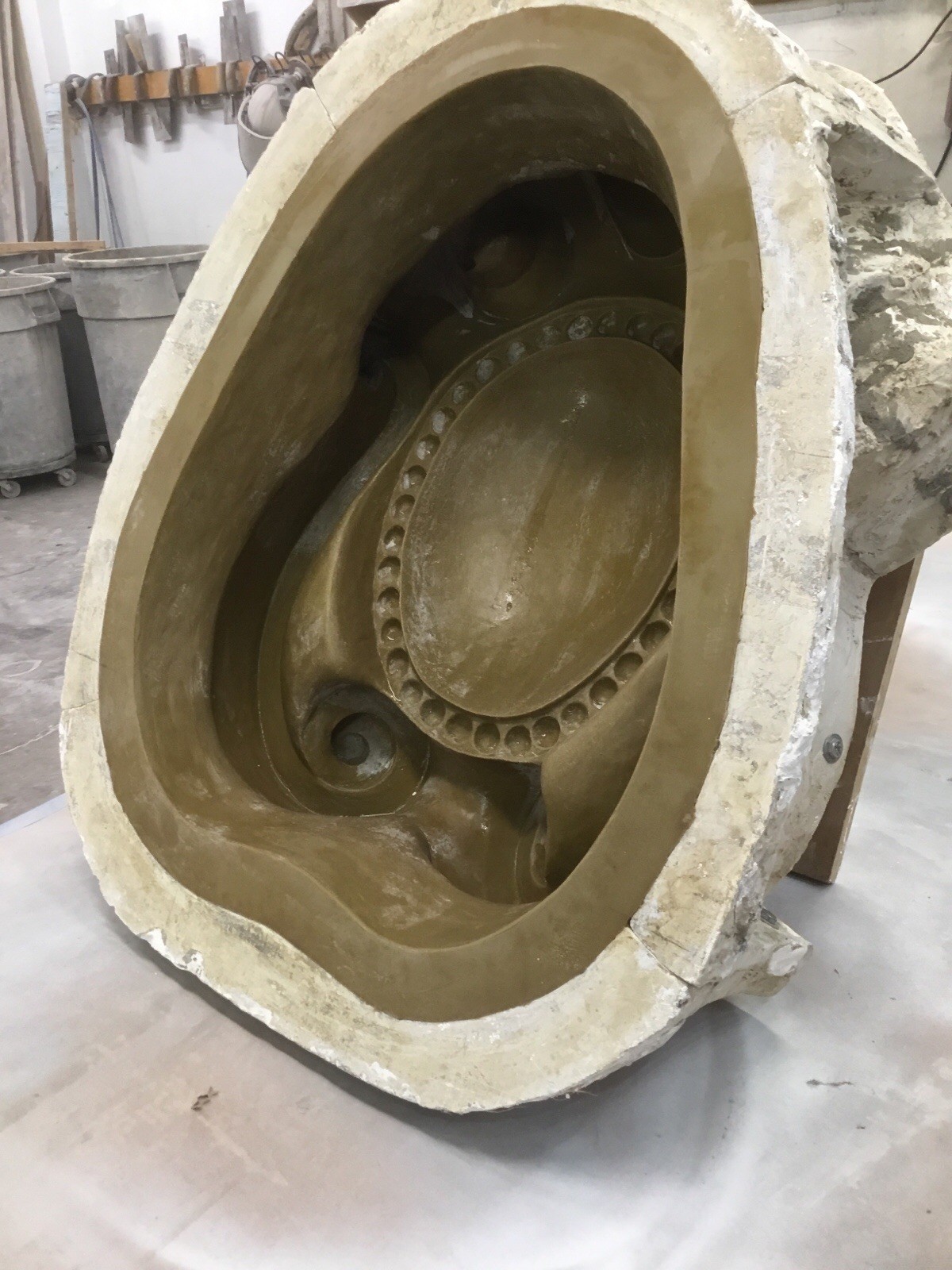Architectural Shield Mold For Concrete And Plaster