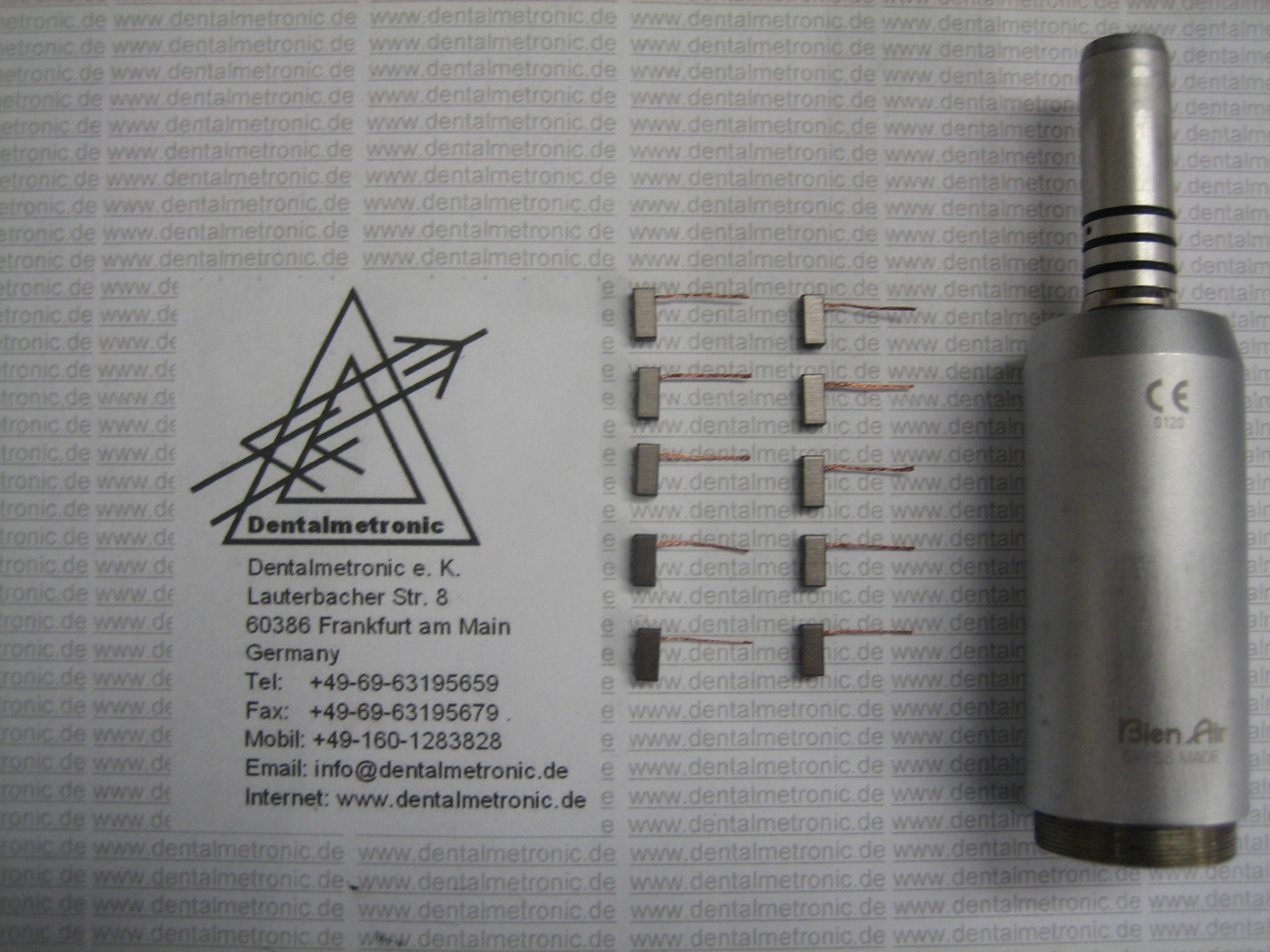 10 Carbon Brush fit for Bien Air MC2 Motor without Spring Made in Germany