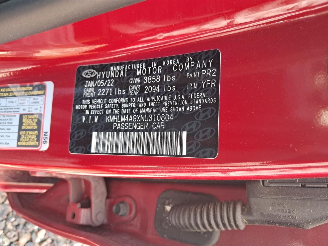 ELANTRA 2022 Glove Box 4794630