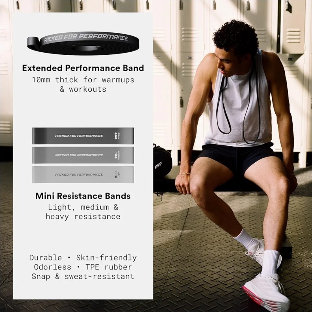 6-Piece Workout Set - Mobility Pack Exercise Recovery Tools for Athletes