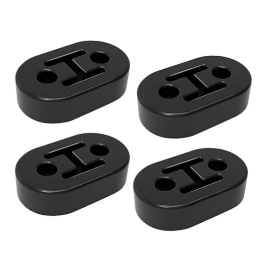 2 Hole Exhaust Hanger Bushing Muffler Upgrade EPDM Insulator Shock BLACK