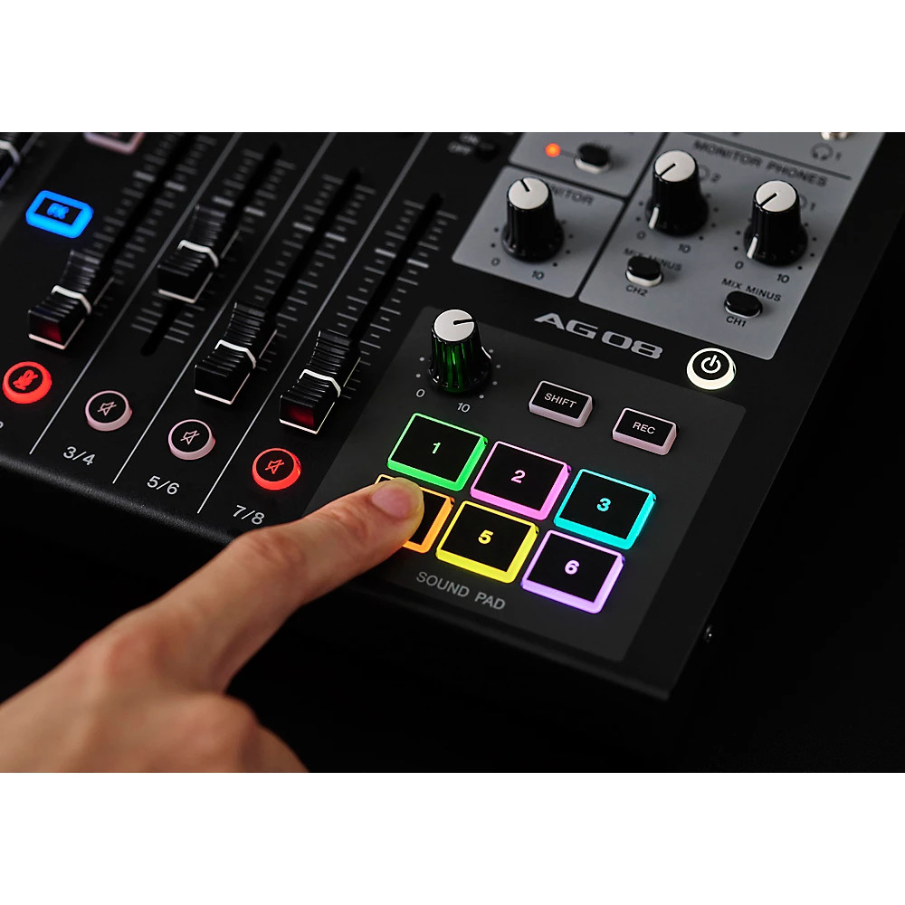 Yamaha AG08 8-channel Mixer/USB Interface for Mac/PC Black