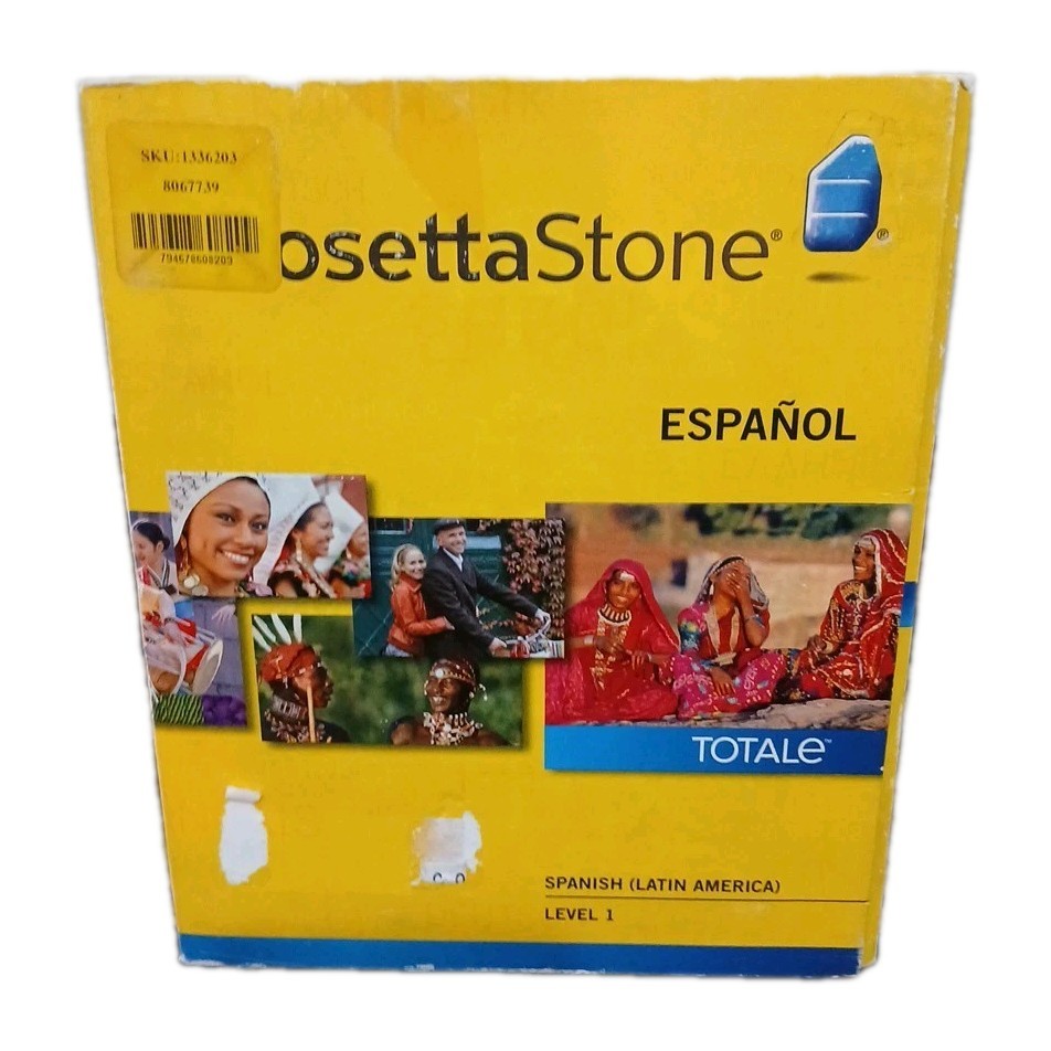 Rosetta Stone Espanol Spanish Latin America Level 1 Set Learning New Open Box