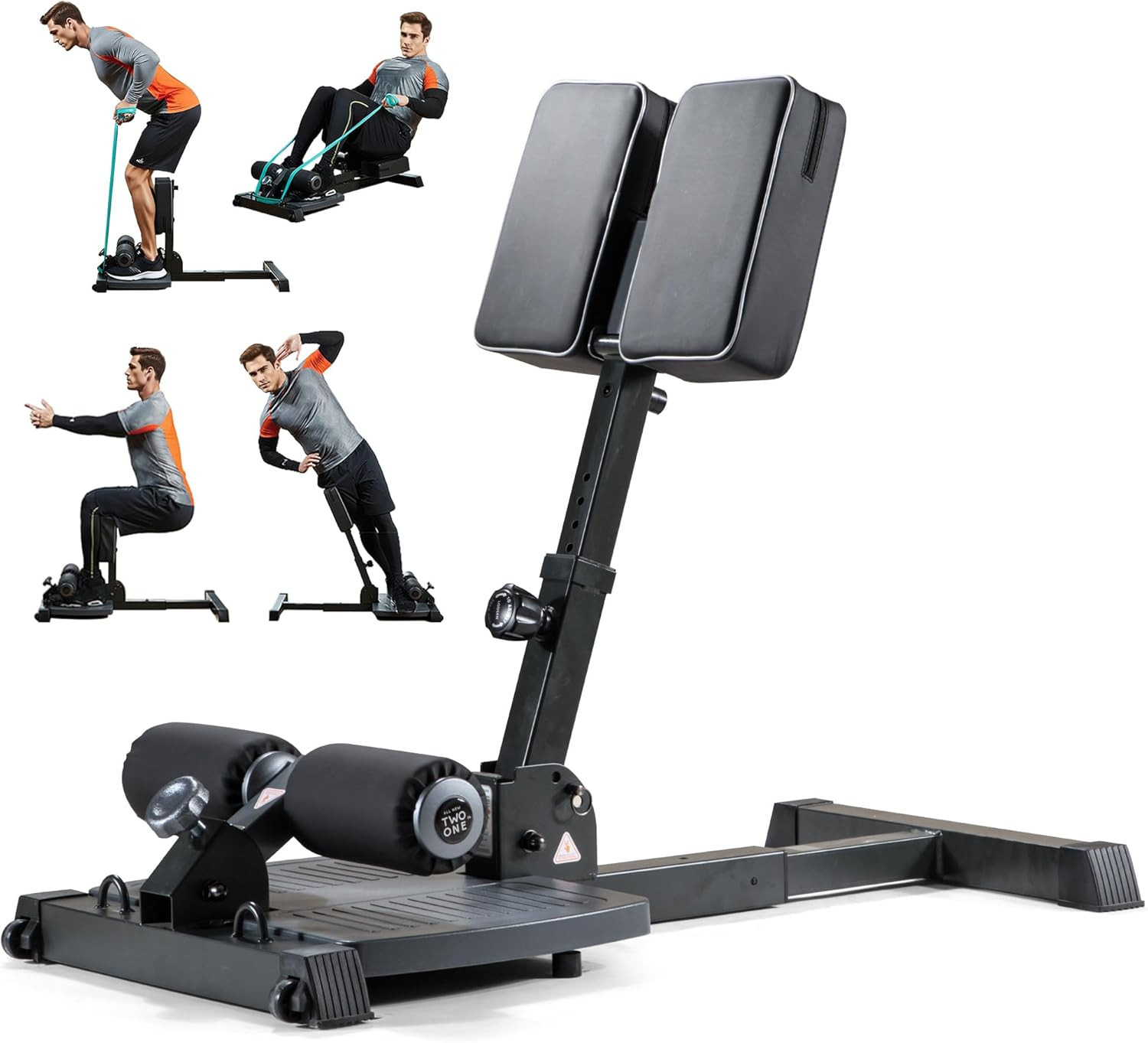 Sissy Squat Machine, Deluxe Multi-Function Deep Sissy Squat Bench Workout Statio