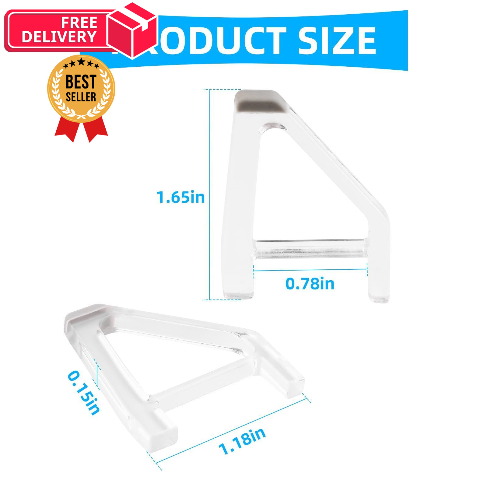 YIBEICO Stand for PS5 Slim,Horizontal SLIM Disc*4pcs, transparent