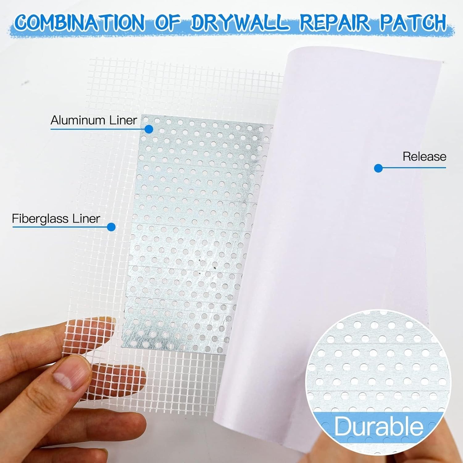 Ultimate Wall Repair Paste Kit - 2x250g with 4 Patches & Scraper for Fast Fixes