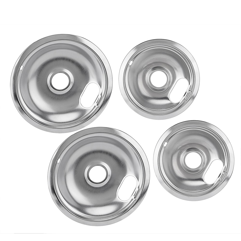 MP22YA Electric Range Burner Element Set with Drip Pans For Whirpool Frigidaire