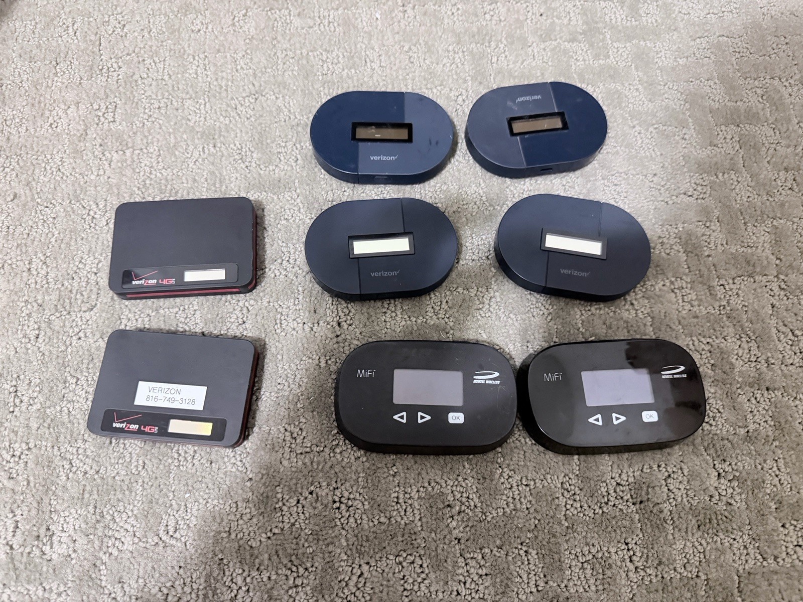 Lot of (8) Mobile HotSpot Verizon And AT&T MiFi Mix 4G LTE Jetpack READ!