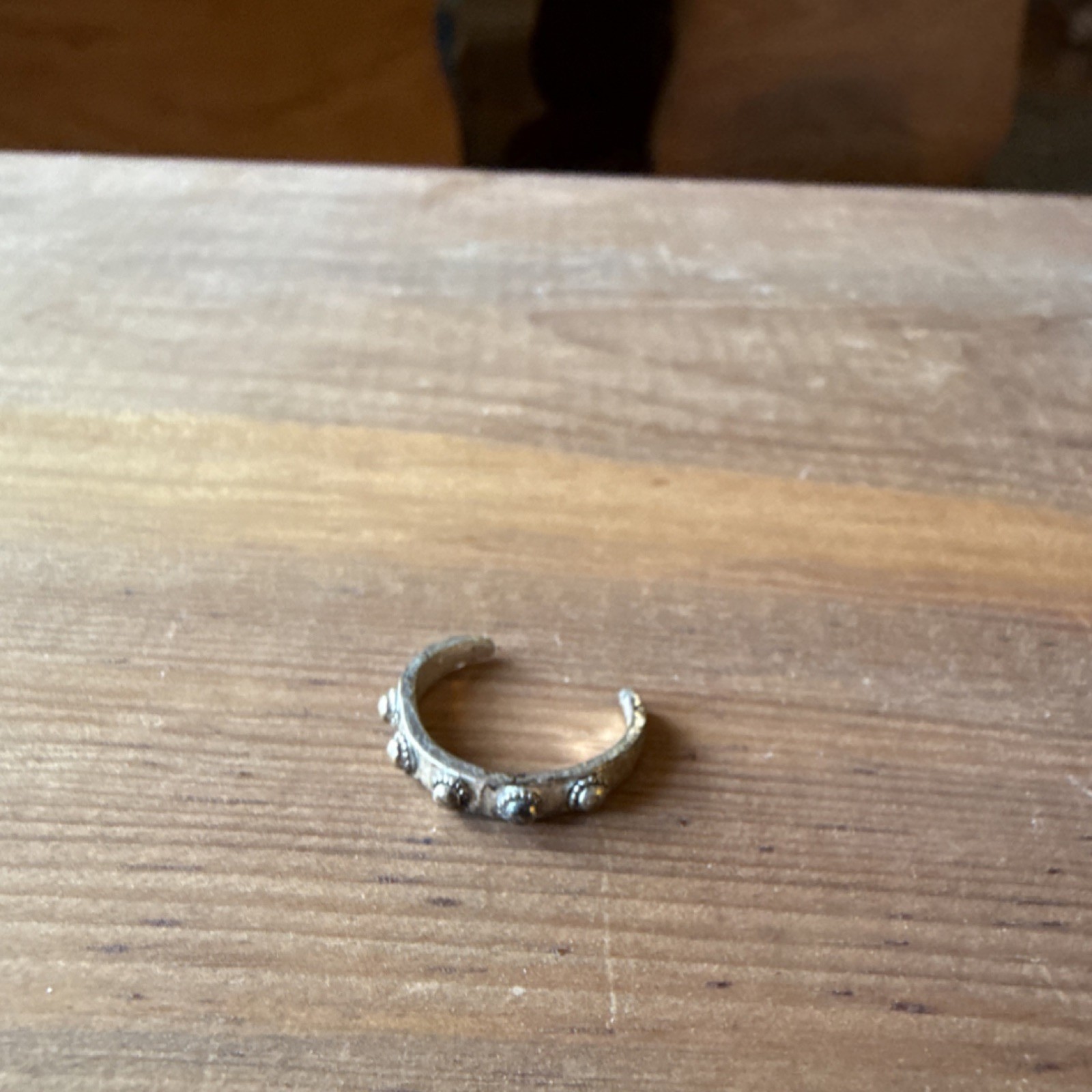 Silver Adjustable Band Toe Ring Decorative Open Design Metal No Stone Jewelry