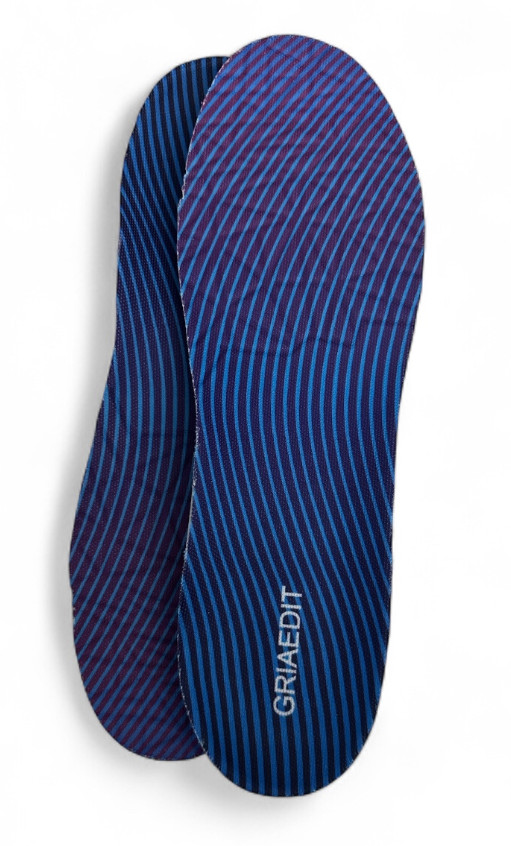 GRIAEDIT Supportive Cushioning Insoles Shock Absorber Blue - Size 12