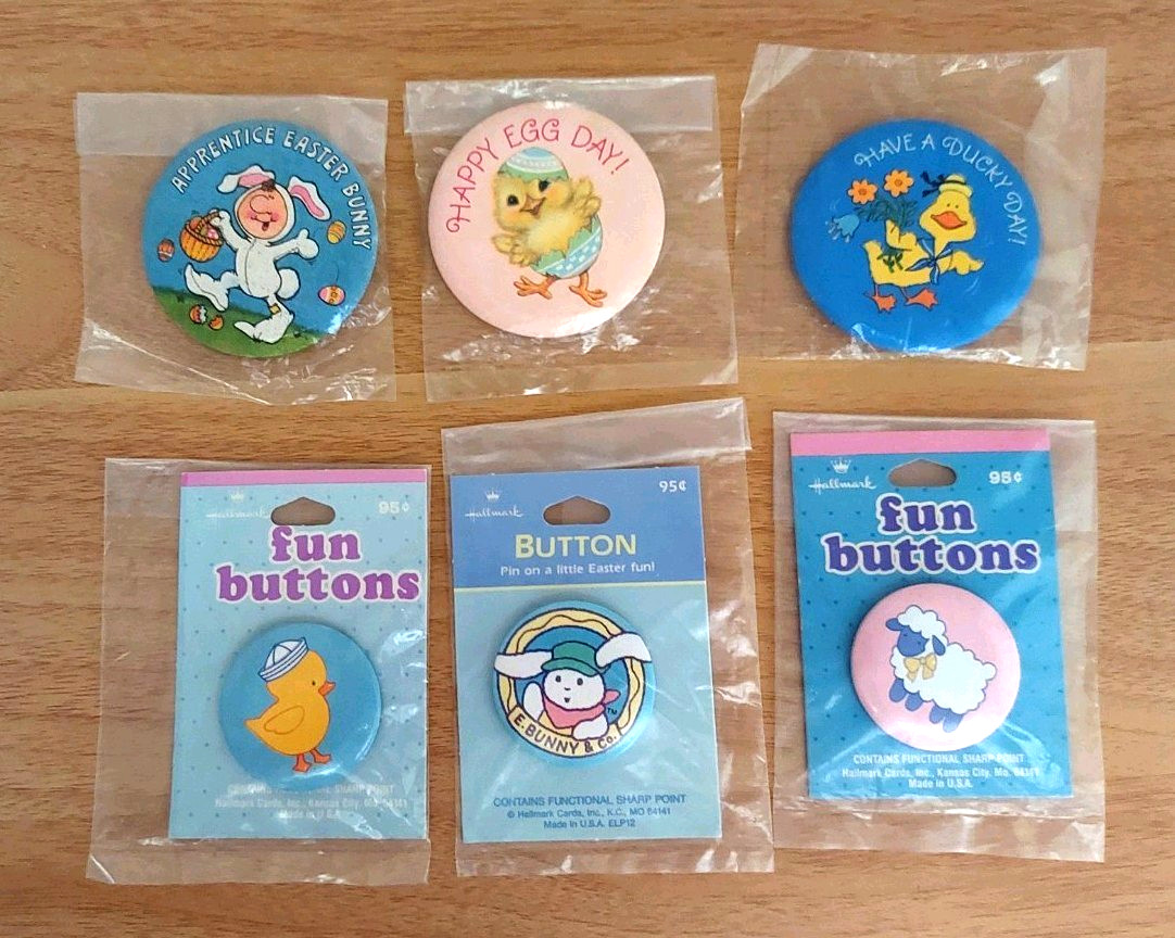 Hallmark Easter Lapel Pin buttons lot