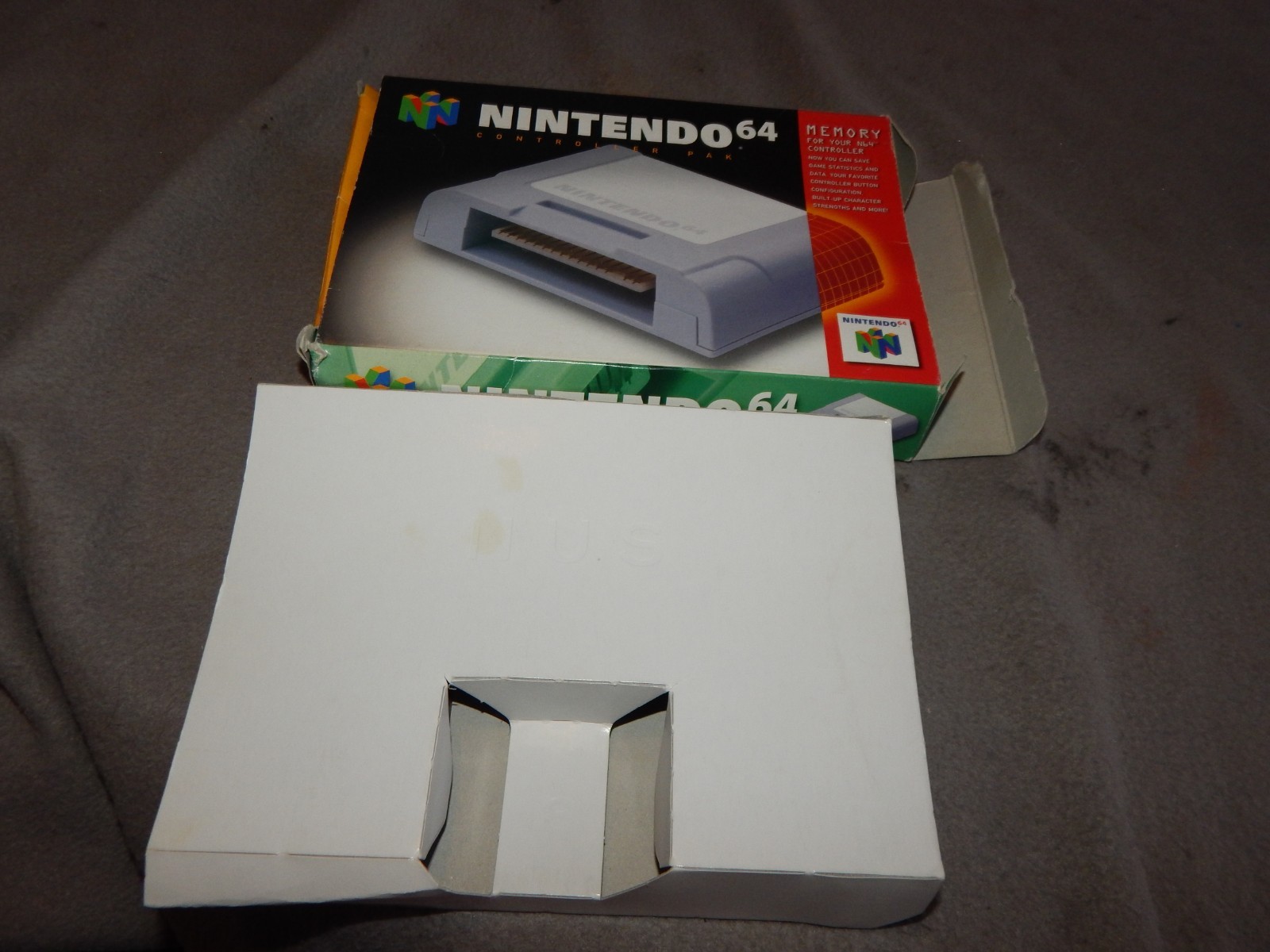 Vintage Nintendo 64 N64 Controller Pak Box Only Estate Find
