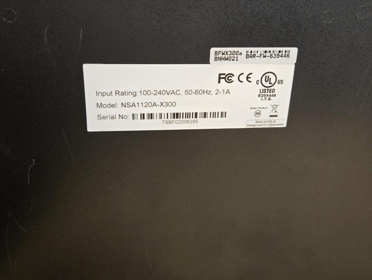 Barracuda CloudGen Firewall X300 — Next-Gen Firewall (Used)