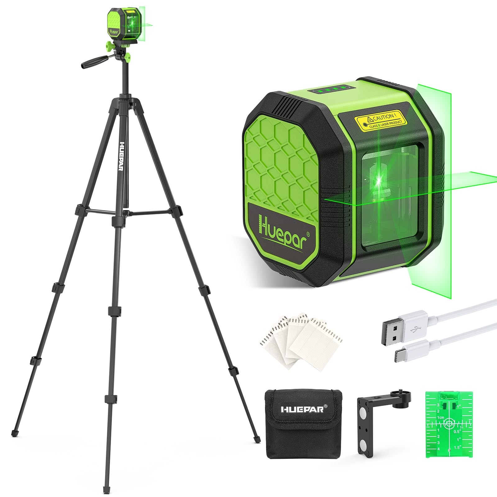 Laser Level 60 Inch Tripod Fathers Day Dad Gifts Huepar 100Ft Self Leveling