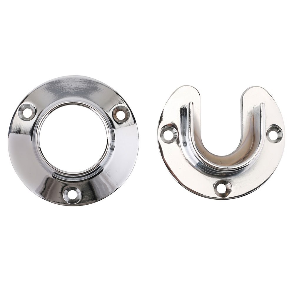 Closet Pro HD CD-0010-CH Heavy Duty Closet Pole Sockets, Chrome