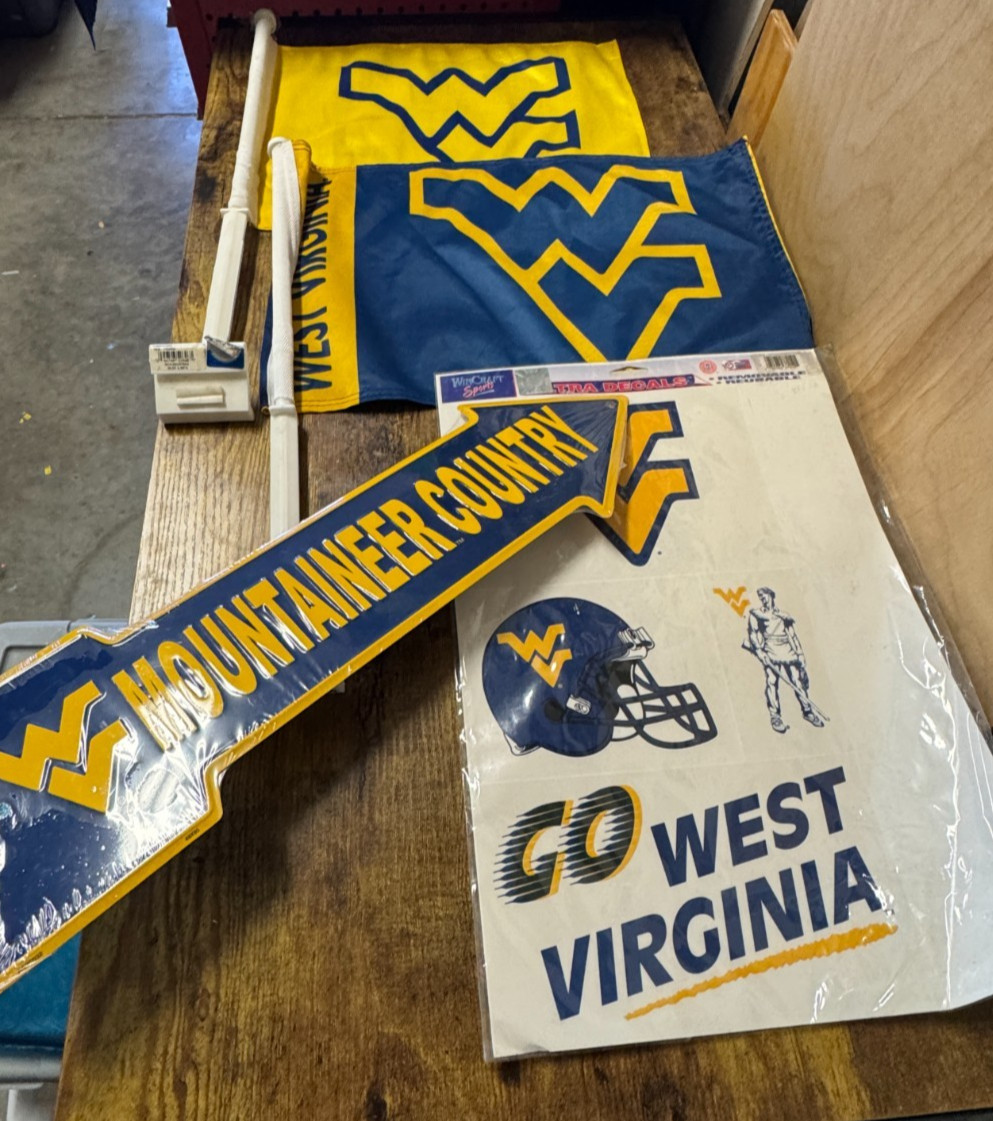 Lot of 4 items West Virginia Mountaineers WVU Football