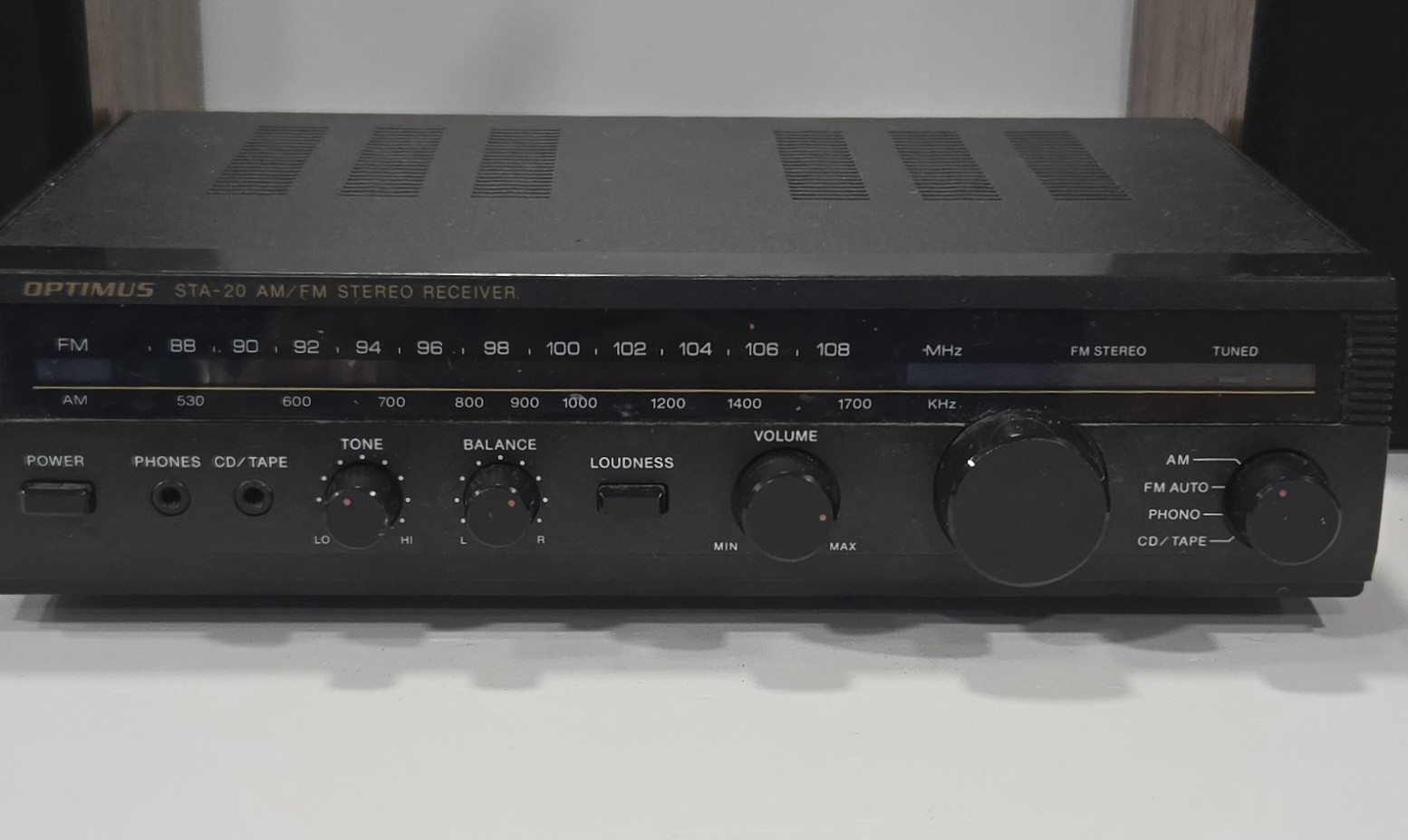 Optimus  STA-20 Phono AM/FM Stereo Receiver Model 31-1979 Tested