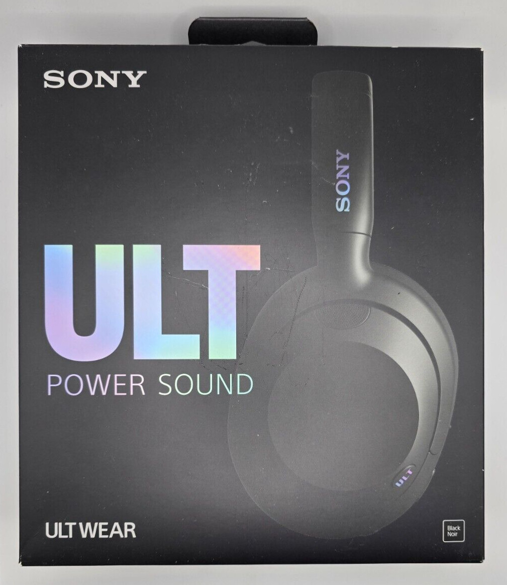 Sony ULT WEAR 900N Wireless Noise Canceling Bluetooth Headphones Black WH-ULT900
