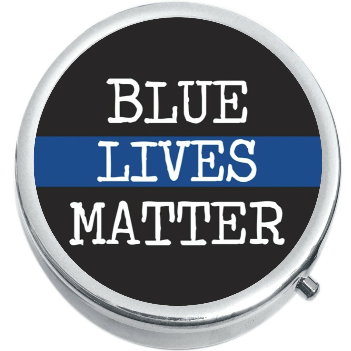 Blue Lives Matter  Medicine Vitamin Pill Box