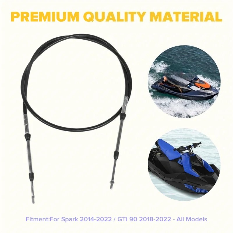 Steering Cable For Sea-Doo Spark GTI 90 18-22-All Models 277001790 277002065
