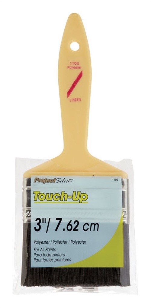 Linzer 1100-30 Polyester Chip Paint Brush 3 in. with Plastic Handle (Pack of 12)