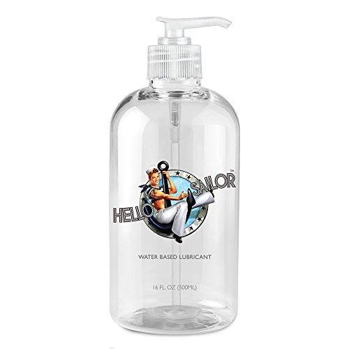 Hello Sailor Personal Water Based Lube 16 ounces. Made in USA