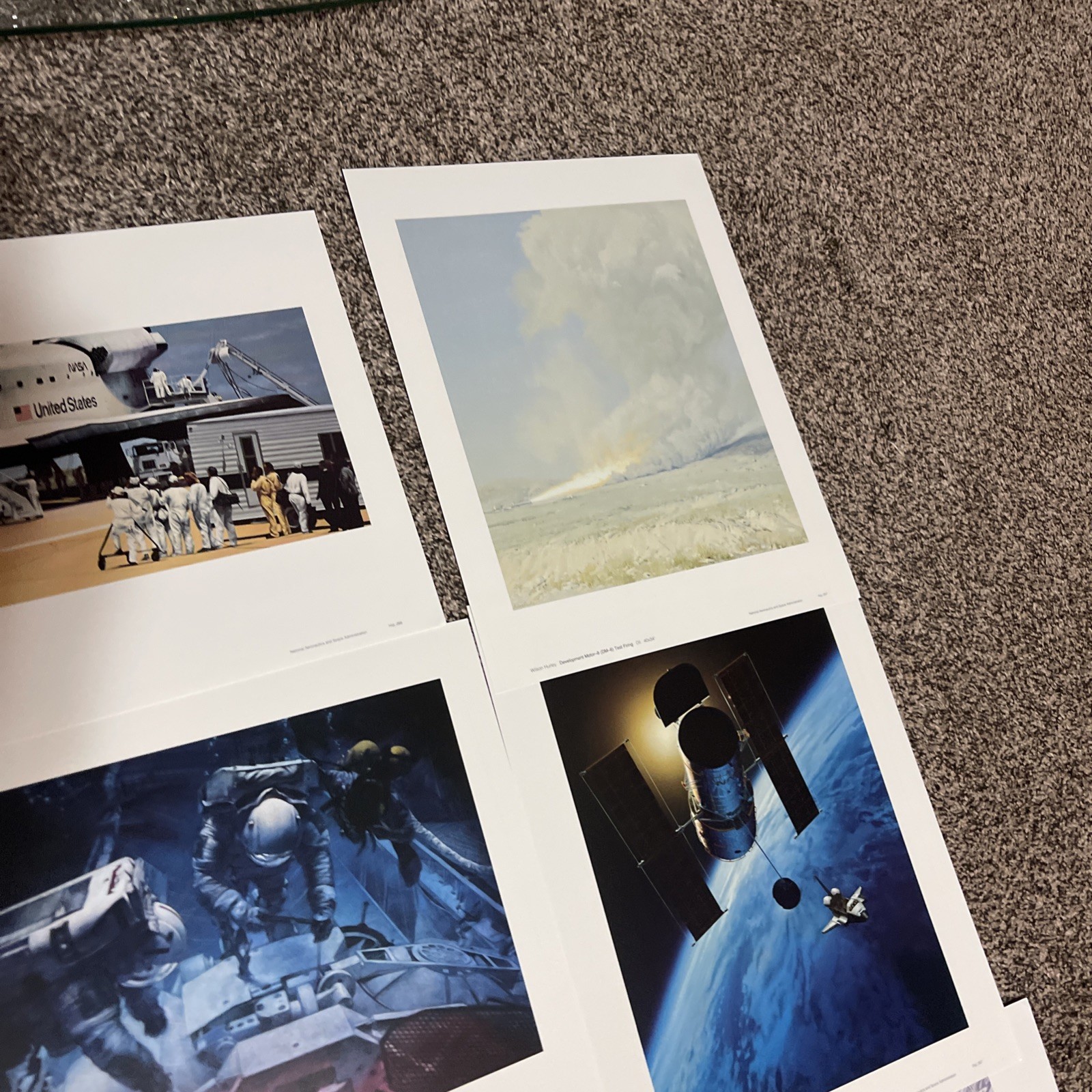 Vintage Selections from the NASA Art Collection 12 Photo Art Prints Portfolio
