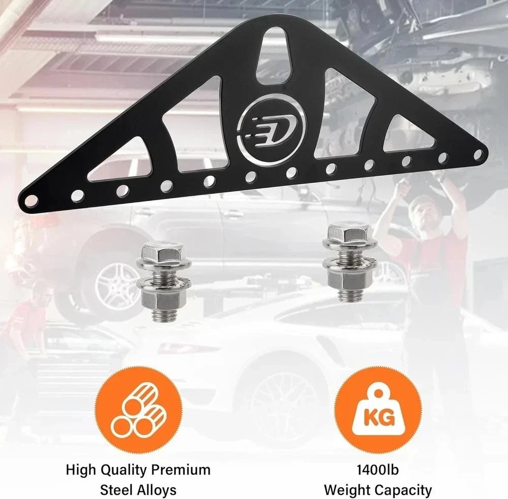Heavy-Duty Engine Lifting Sling, 2-Point Or 4-Point Adjustable Nylon Straps