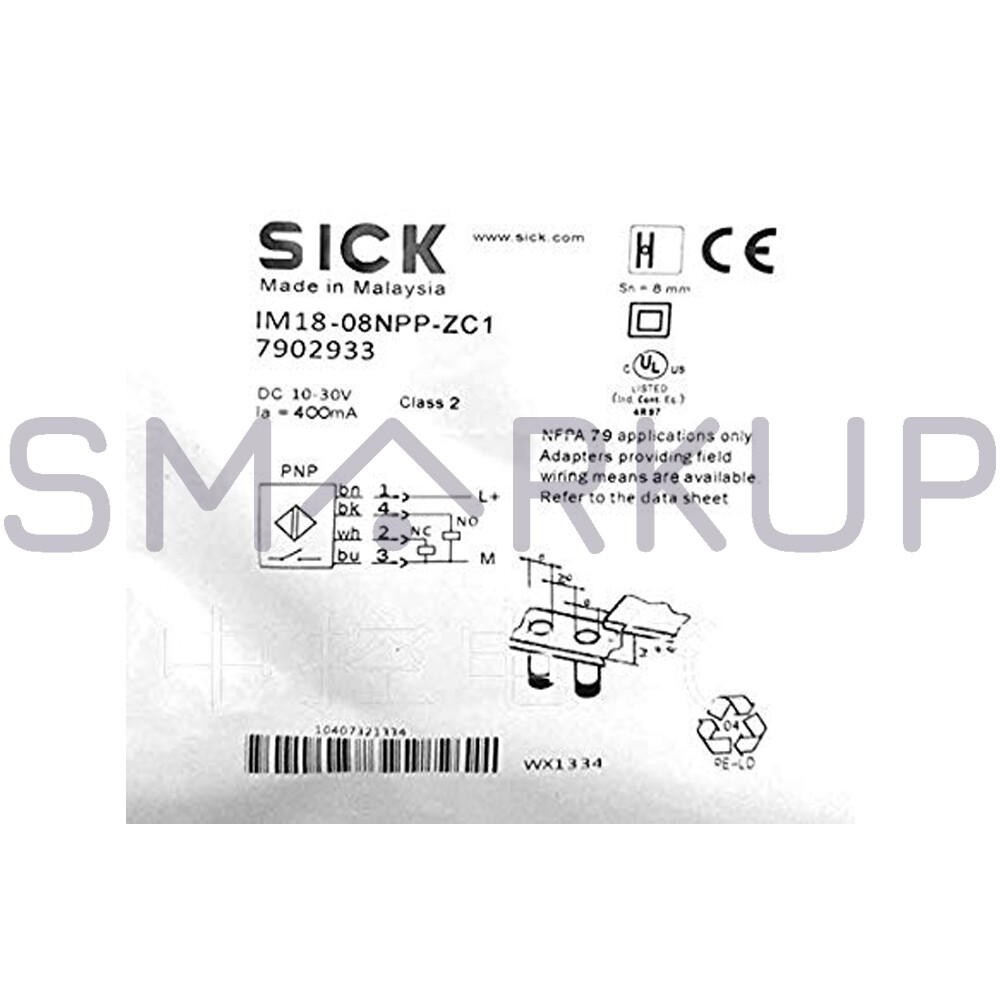 New In Box SICK IM18-08NPP-ZC1 Inductive Proximity Sensors