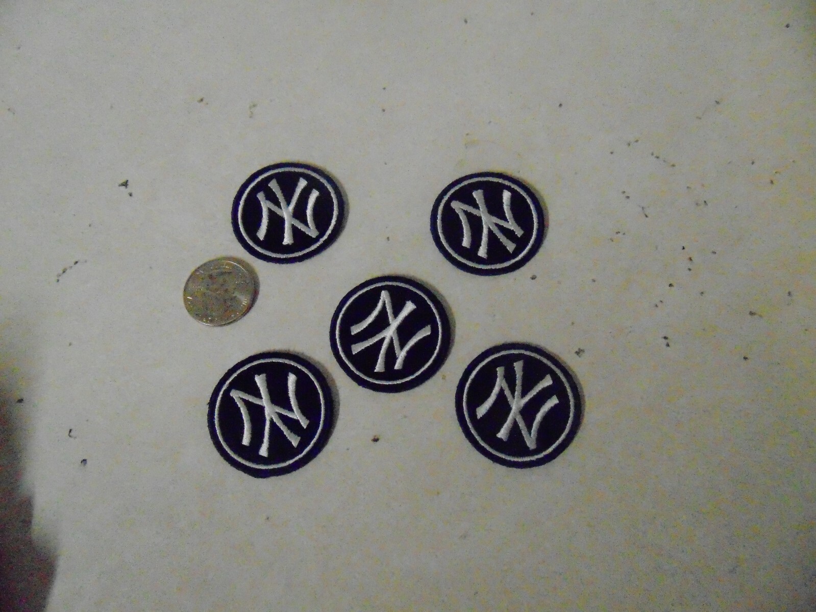 NFL FOOTBALL PATCH SEW ON SET OF 5 NEW YORK YANKEES