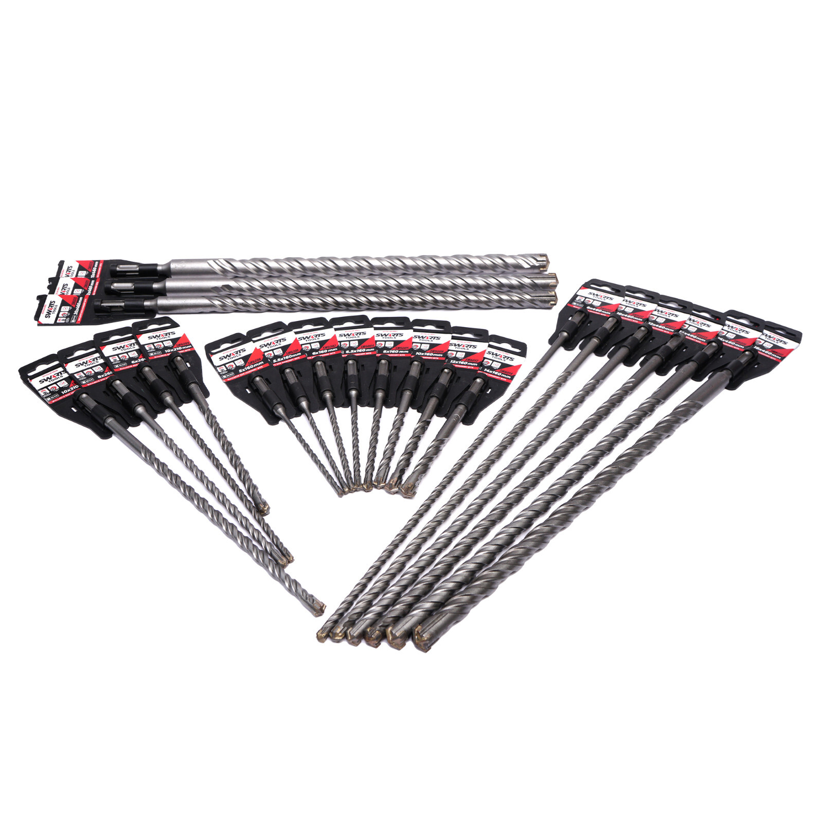 SDS Plus Rotary Hammer Self Centering Carbide Masonry Drill Bits - Set, Singles