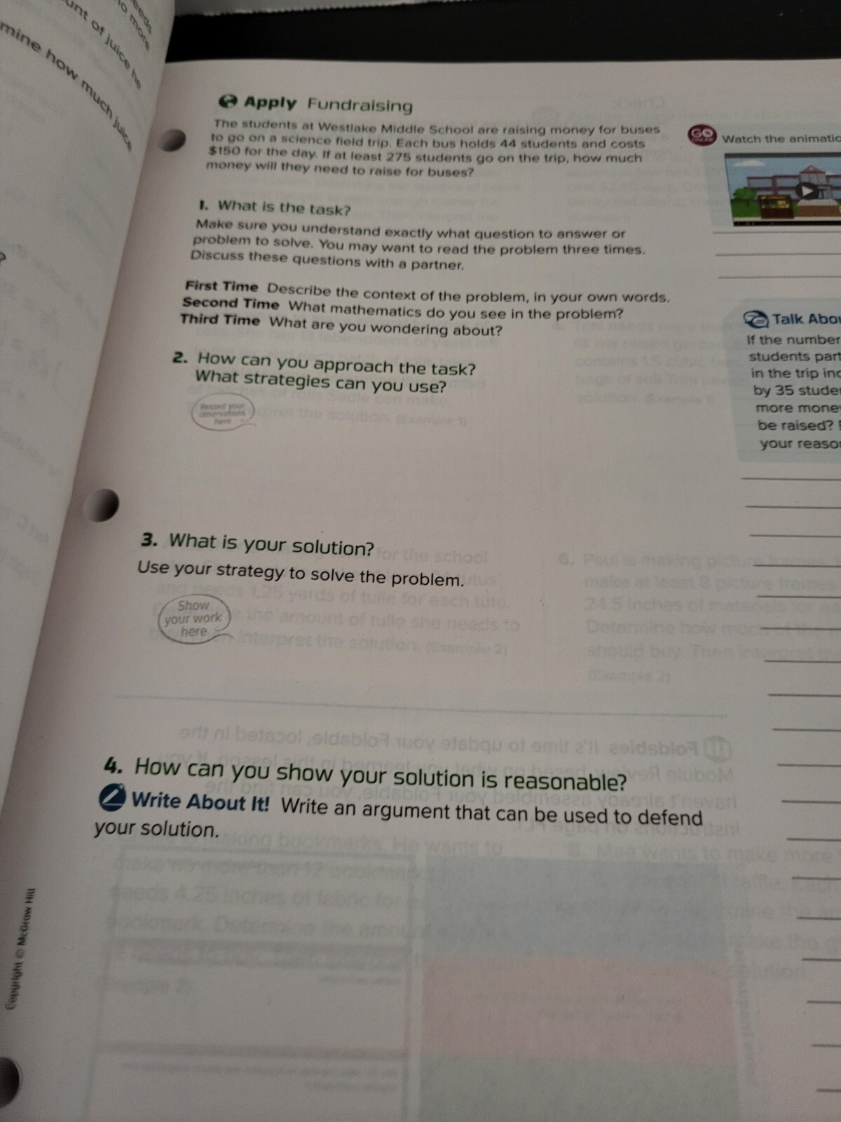 Florida Reveal Math Grade 7 Volume 2 Student Edition McGraw Hill Paperback