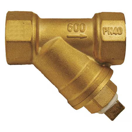 Zoro Select G-Ysfb-125 Y Strainer, 1-1/4" Pipe, Fnpt X Fnpt, Forged Brass, 600,