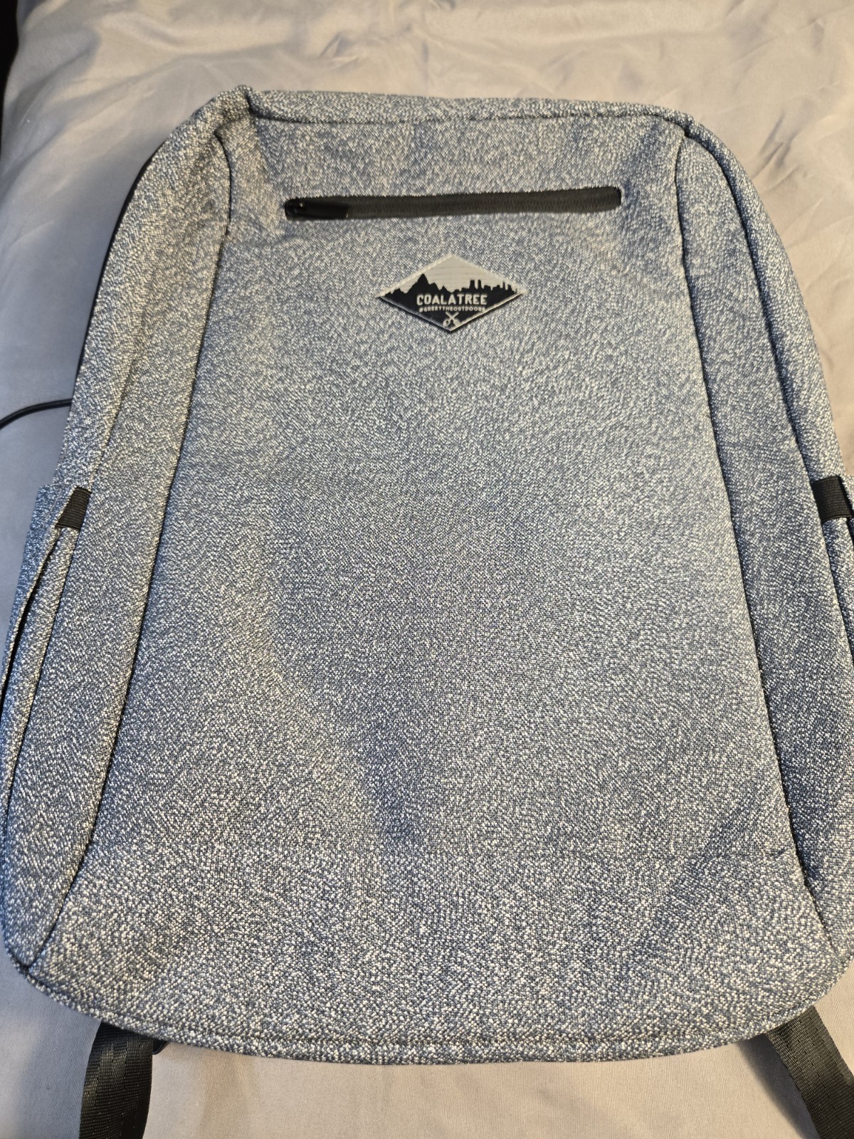 Coalatree Blue Hiking Backpack 20L TSA Lock Fits 15" Laptop 4 Pocket Zip