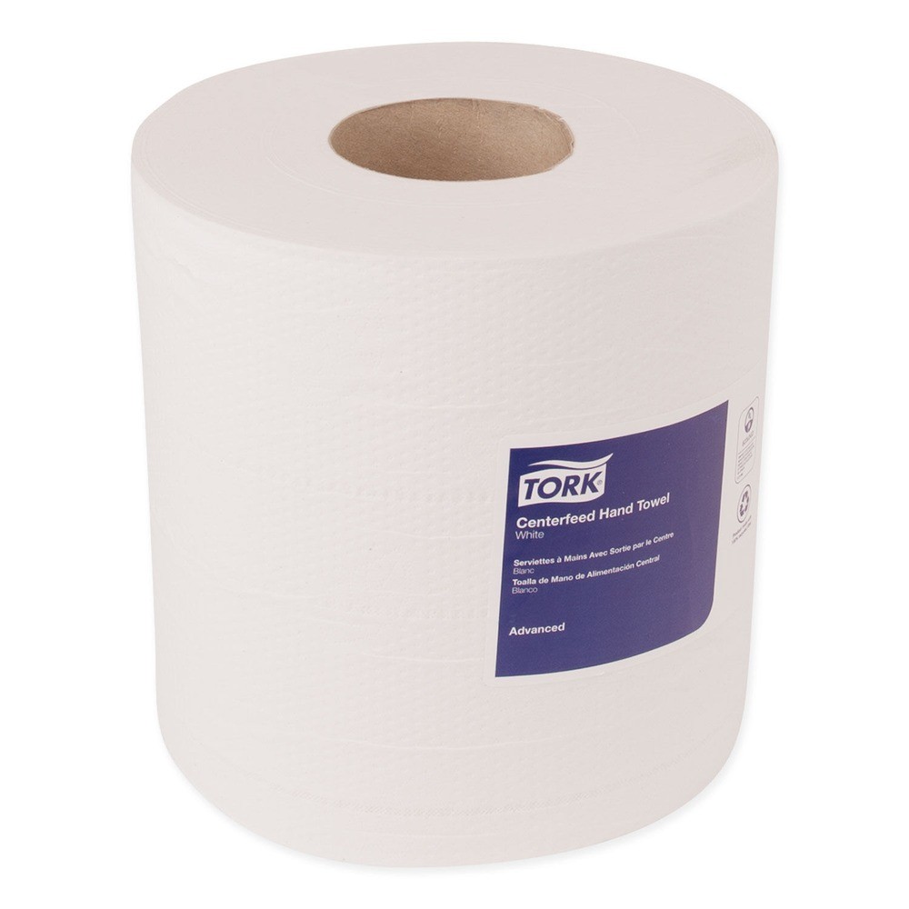 Tork 120932 Centerfeed 7.6 x 11.8 2-Ply Hand Towel - White (6/Carton) New