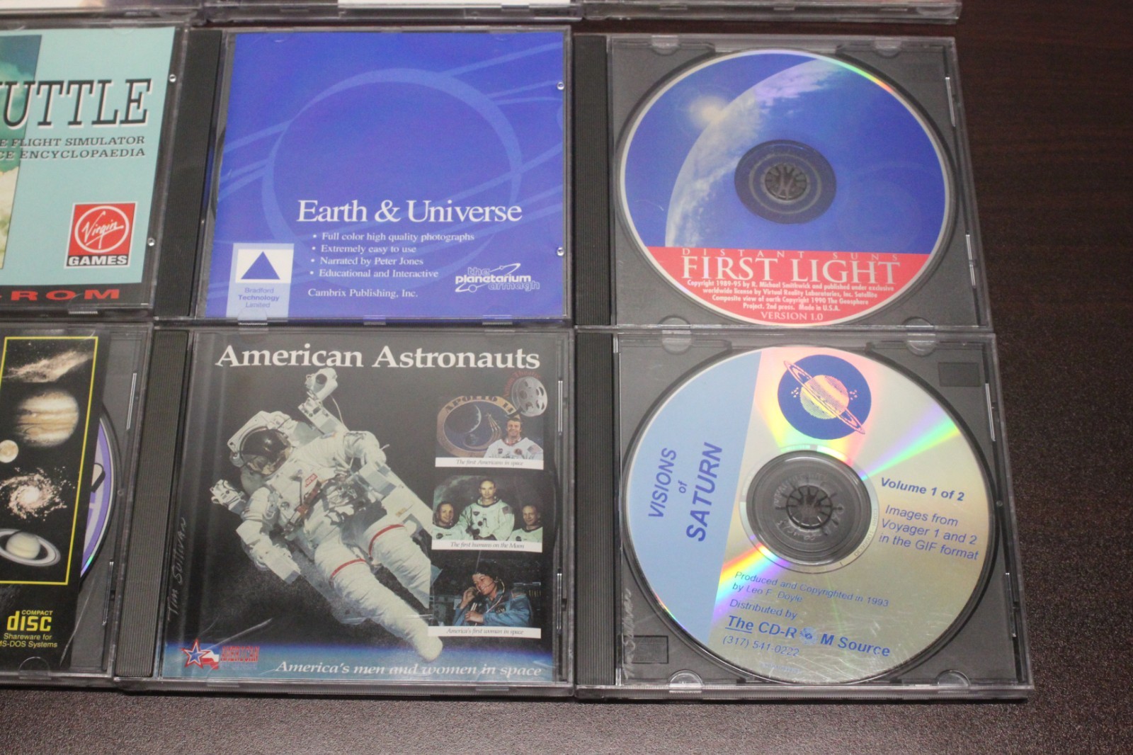 Lot/18 Retro Software PC CD-ROM Software Space Astronomy Moon Orbit Windows 95