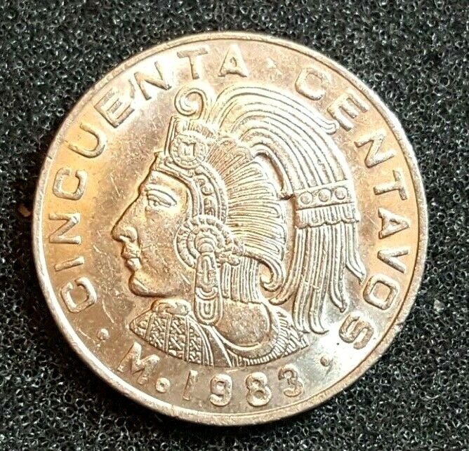 1983  - 50 Centavos Cuauhtemoc México