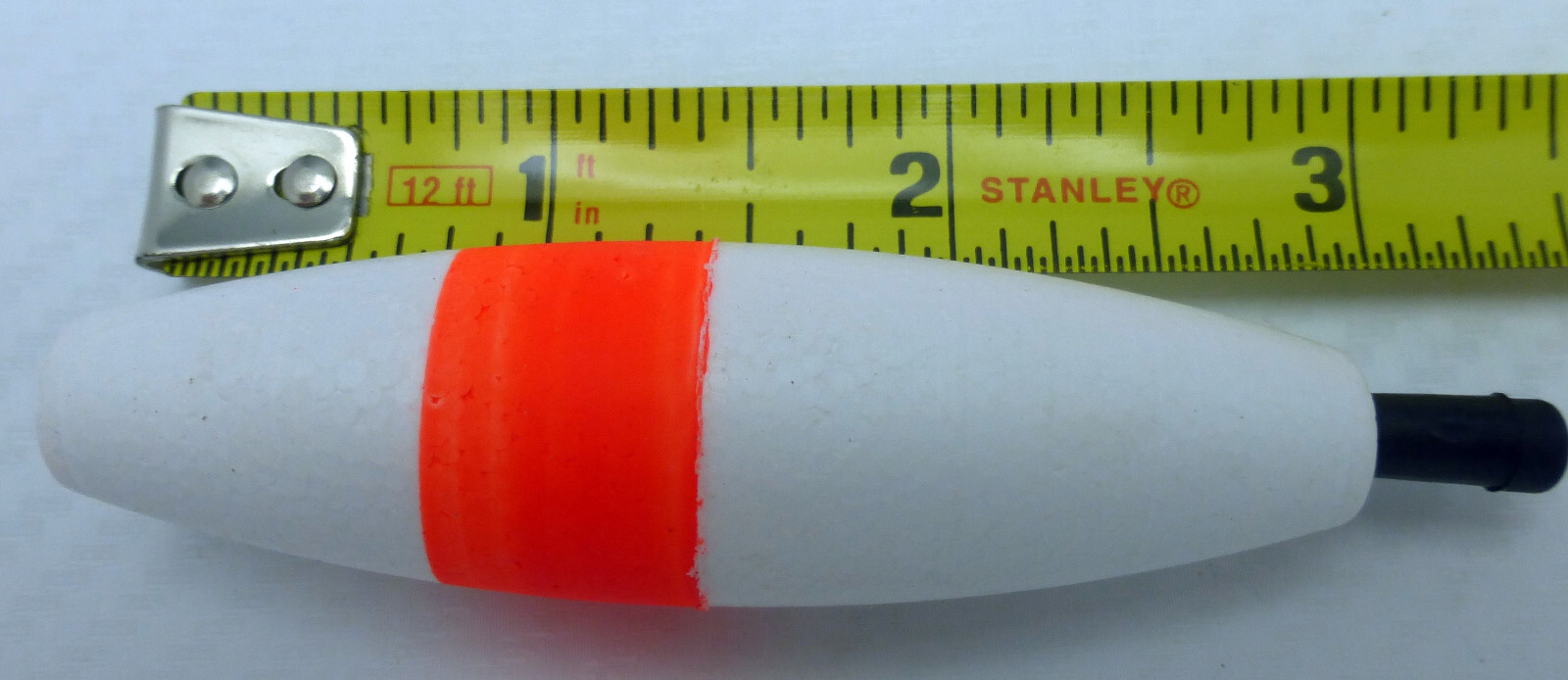 Cigar Floats White and Orange stripe lot of 19 Bobber Lot of 19   3" long