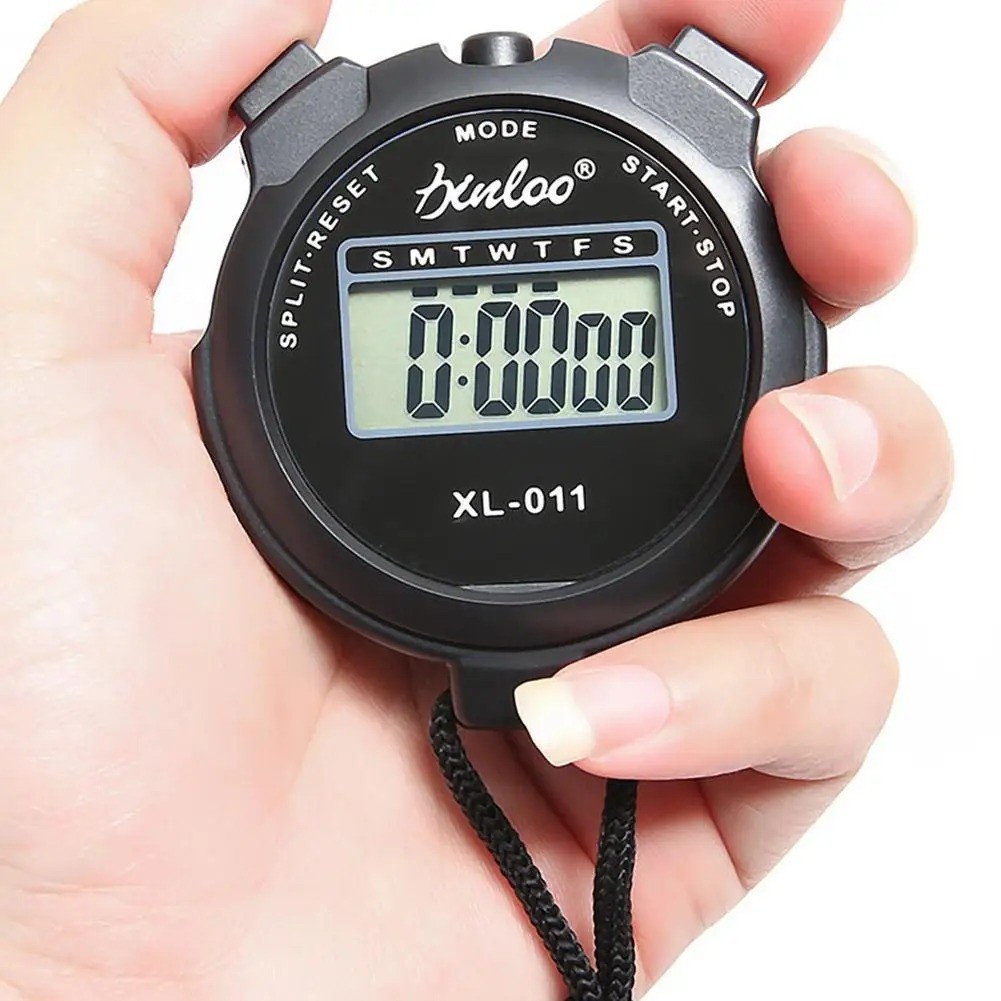 Stopwatch Digital LCD Sports Counter Timer Watch Handheld Countdown Stop Timer..