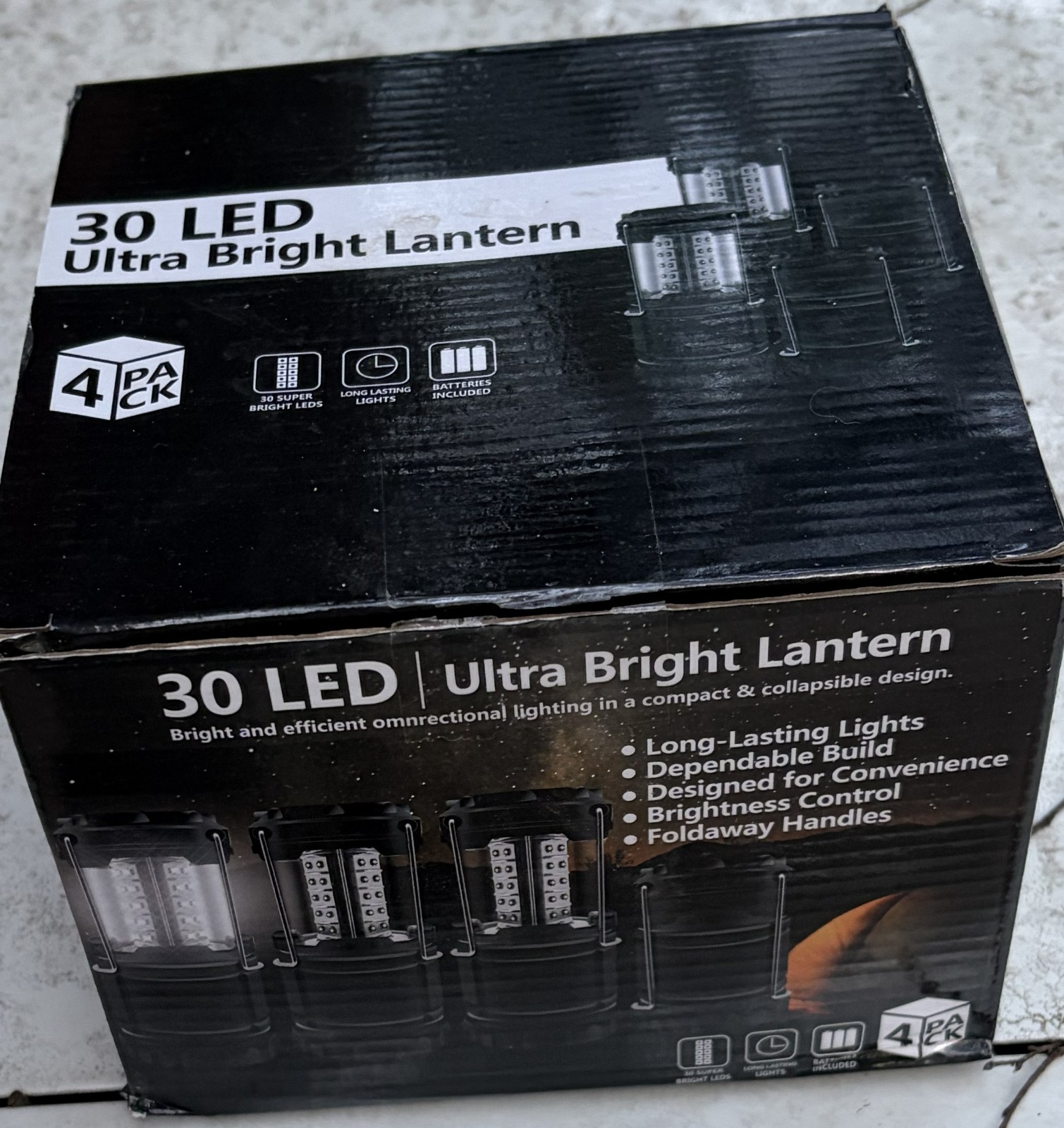 LED Lanterns, 4 Pack Pop up Lanterns for Power Outages, Bright Battery Powere...