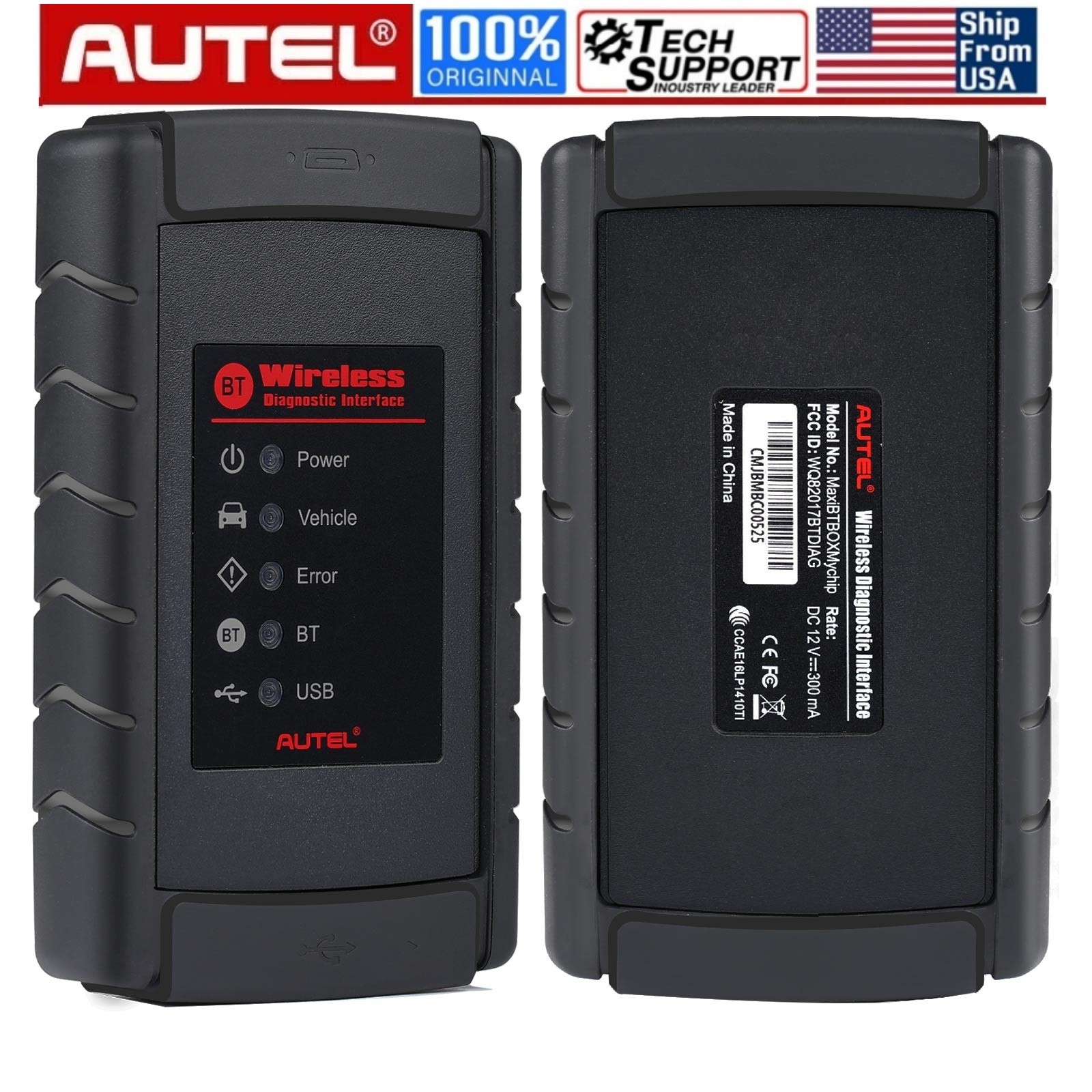 Autel VCI Bluetooth Adapter Wireless Diagnostic Interface for MS905,MaxiSys Pro