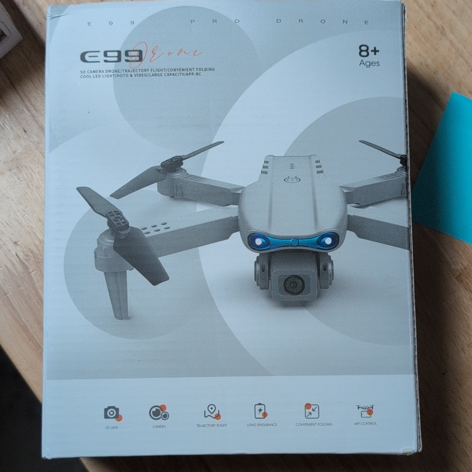 FACEGLE E99 Foldable App Control Quadcopter Drone w/ Camera 2.4GHz Gray