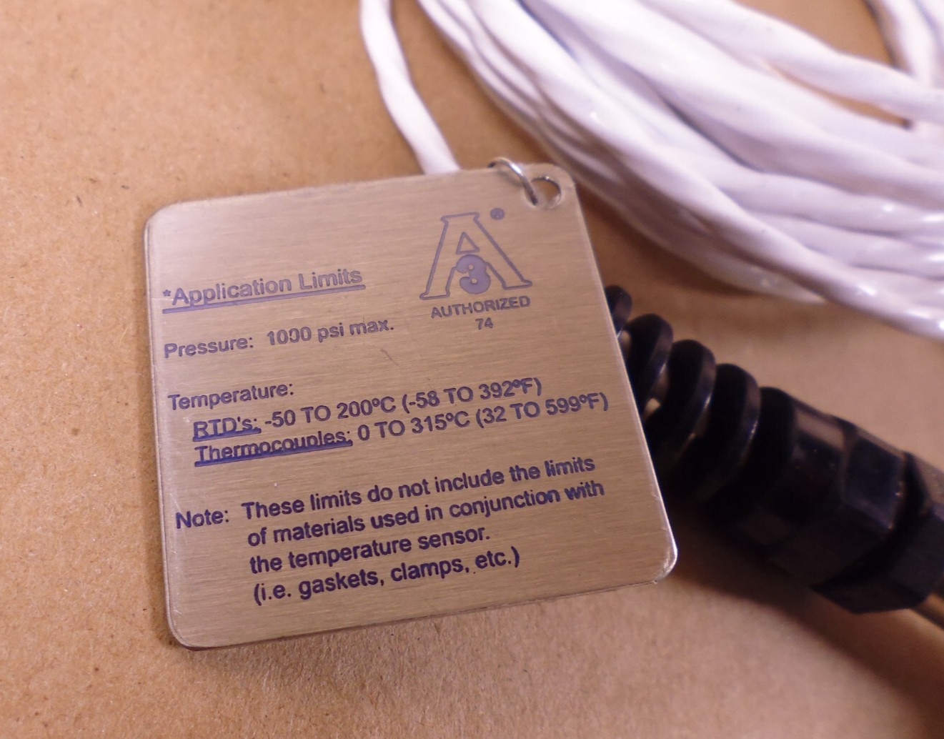 RTD Sensor/Probe, Burns Engineering, 25005, 1000PSI, -50 to 200C